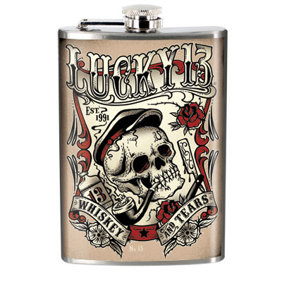 Whiskey & Tears  Flask by Lucky 13