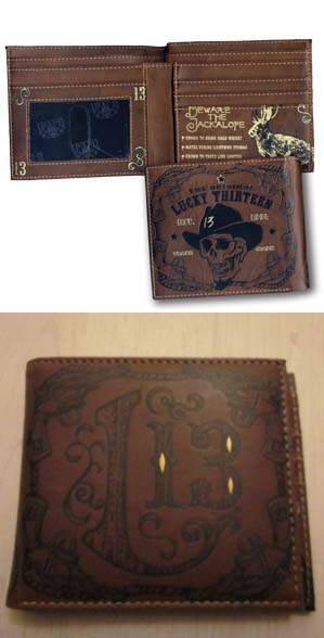 Bad Wrangler (Beware The Jackalope) billfold wallet by Lucky 13