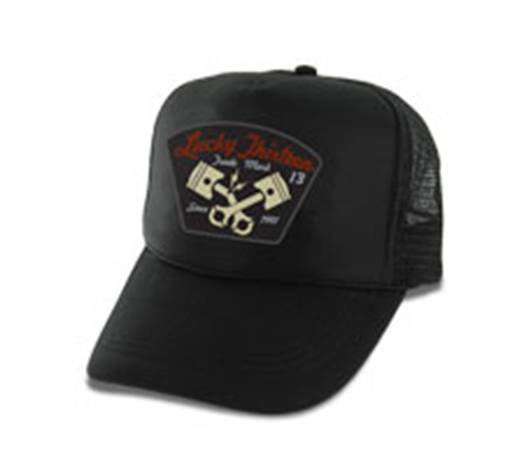 Broken Piston Trucker Hat by Lucky 13 Clothing