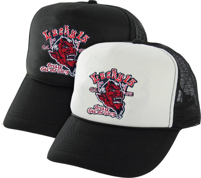 Gas Grease and Glory Trucker Hat by Lucky 13 Clothing