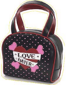 Love Hater Vinyl Bag by Addicted/Funk Plus- BLACK