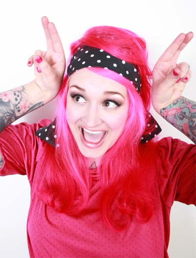 Black & White Polka Dot bandana by Lila-Jo