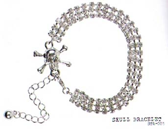 Show product details for Skull Bracelet by Liquor Brand Clothing (Sale price!)