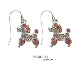 Show product details for Earrings by Liquor Brand Clothing- Poodles (Sale price!)