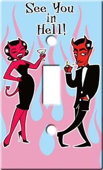 See You In Hell light switch plate