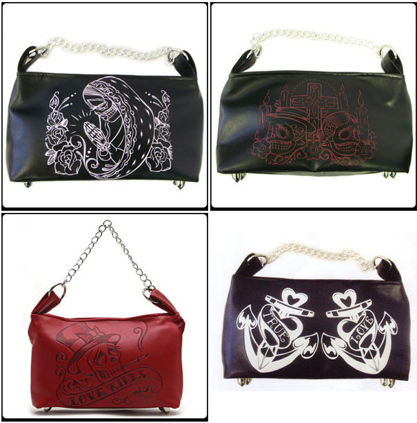 Show product details for Mini Chain Hobo Bag By Lux De Ville