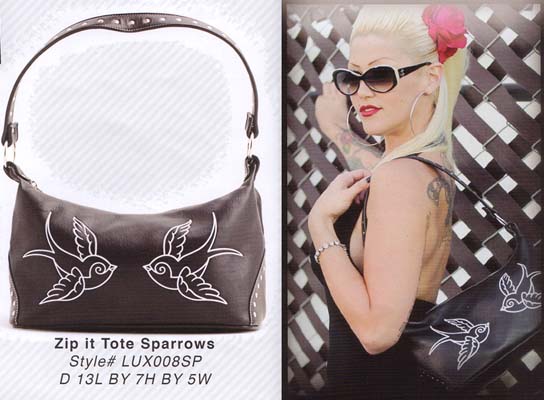 Show product details for Zip It Tote Bag By Lux De Ville- Sparrows