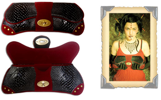 Show product details for Mallanese Clutch by Hell's Belles