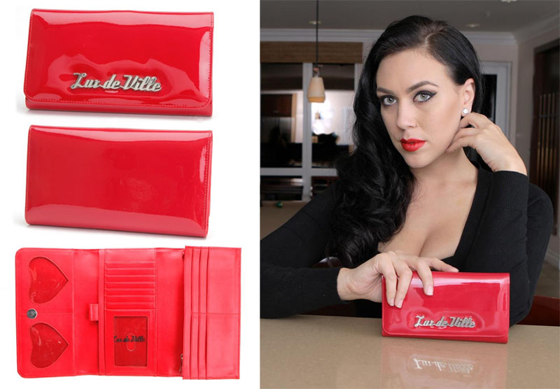 Miss Lux Wallet by Lux De Ville- Red