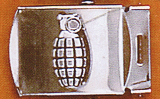 Scout Belt- Grenade Fastener (Canvas belt- vegan friendly. 1 size fits all)