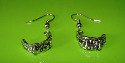 Monster Teeth Dangling Earrings by Little Angels - SALE