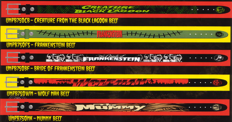Universal Monster Printed Leather Belt by Rock Rebel - SALE