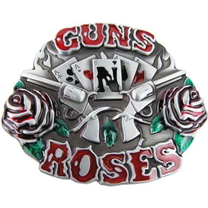 Guns N Roses- Cards & Guns belt buckle (bb272)