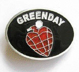 Green Day- Grenade belt buckle (bb278)