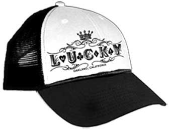 Show product details for Fancy Lucky Trucker Hat by Lucky Mule