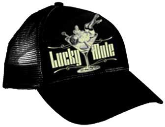 Martini Girl Trucker Hat by Lucky Mule