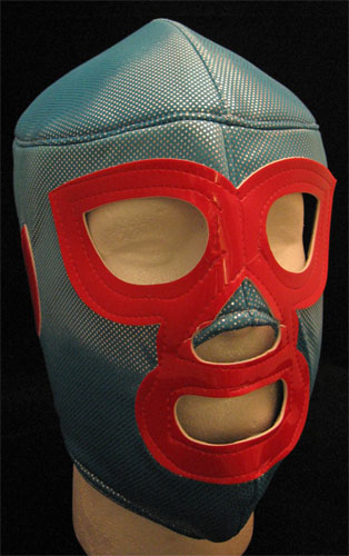 Lucha Libre Wrestling Mask- Nacho Libre (Blue Dot)