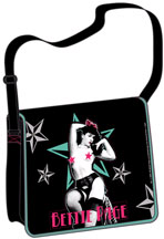 Show product details for Bettie Page canvas mail bag