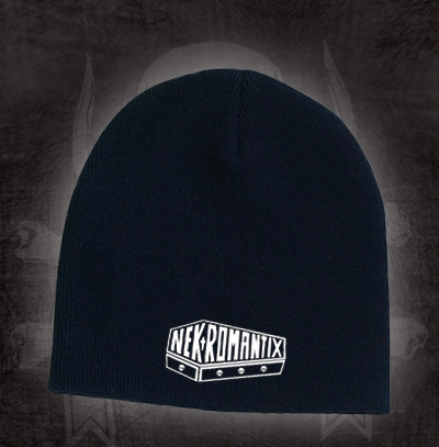Nekromantix- Coffin Logo embroidered on a black beanie