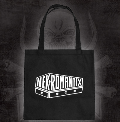 Nekromantix- Coffin on a black tote bag