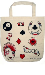 Show product details for Tattoo Luck Tote Bag by NookArt (Sale price!)