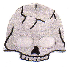 Knit Half Mask- Skull