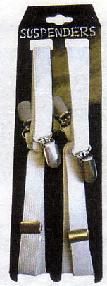 Skinny Braces (Suspenders)- White