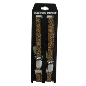 Skinny Braces (Suspenders)- Leopard