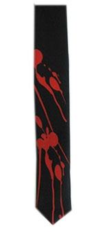 Skinny Tie- Blood Splatter