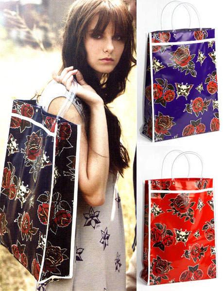 Show product details for Oilcloth Shopper Tote by Sailor Jerry