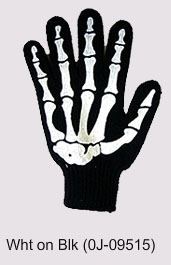 Work Gloves- White Skeleton