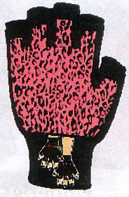 Fingerless Work Gloves- Pink Leopard