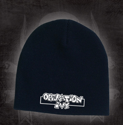 Operation Ivy- Logo embroidered on a black beanie