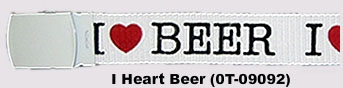 Show product details for GI Belt- I Love Beer