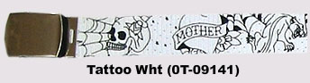 GI Belt- White Tattoo