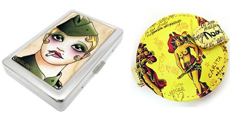 Show product details for Pirate Girl Business Card Holder by NookArt (Sale price!)