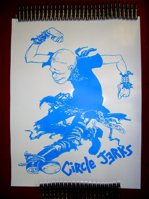 Circle Jerks- Skanking Guy poster