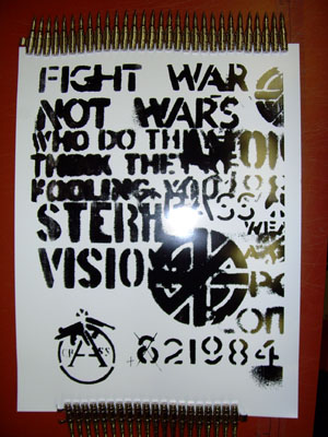Crass- Fight War poster