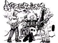 Agression- Skeleton Band poster