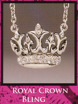 Royal Crown Bling Pendant Necklace by Rock Rebel - SALE