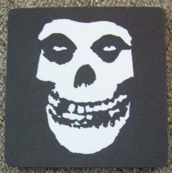 Misfits- Crimson Ghost Skull Rubber Coaster