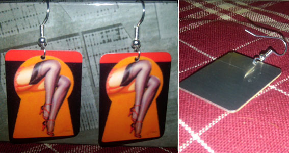 Dangle Earrings by Jim Spinx- Keyhole Legs