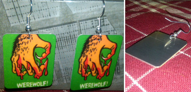 Dangle Earrings by Jim Spinx- Werewolf