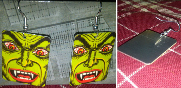 Dangle Earrings by Jim Spinx- Vampire