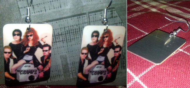 Dangle Earrings by Jim Spinx- Cramps