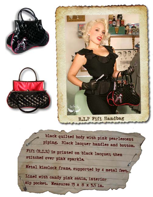 Show product details for RIP Fifi HandBag by Hell's Belles