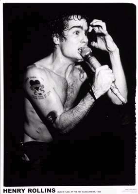 Black Flag- Henry Rollins Paul Slattery Photo Live '83 poster (A9)