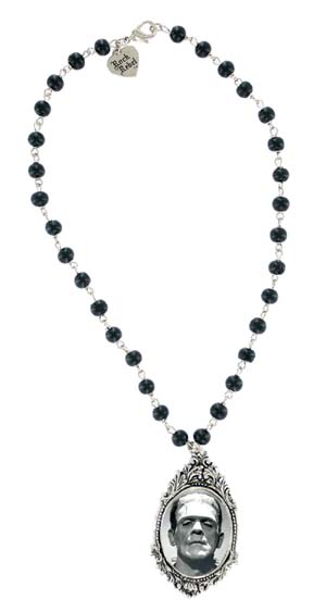 Frankenstein Pendant Rosary Necklace by Rock Rebel