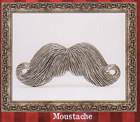 Mustache belt buckle by Rock Rebel (bb190) - SALE