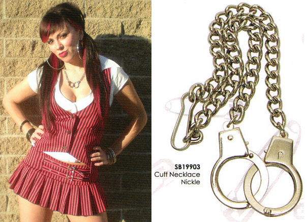 Show product details for Handcuff Necklace by Switchblade Stiletto 